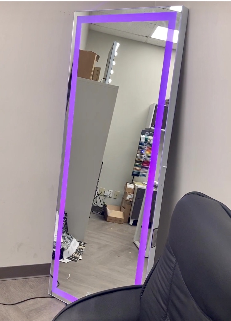 full length floor LED mirror